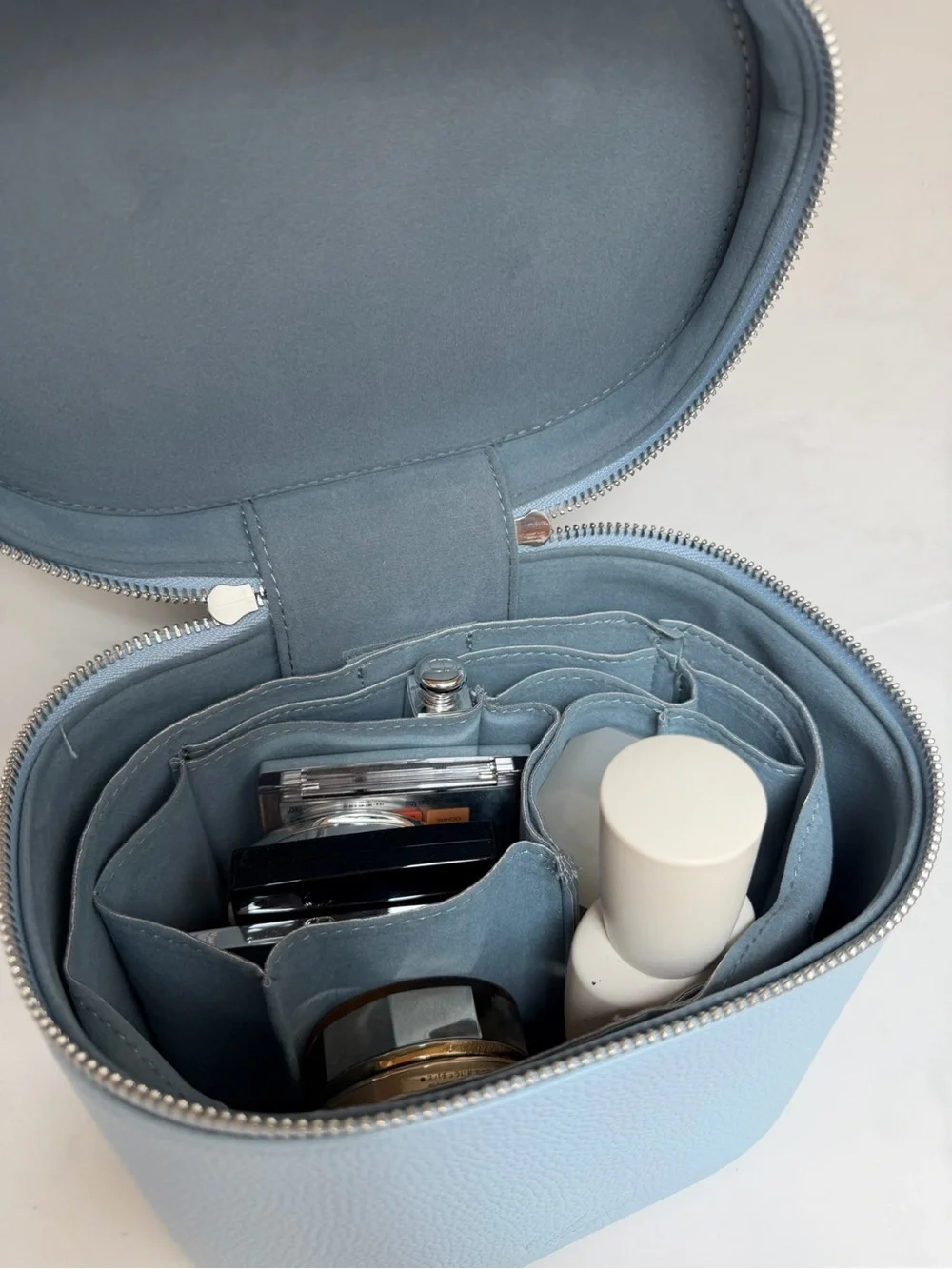 Travel Vanity Case - Light Blue